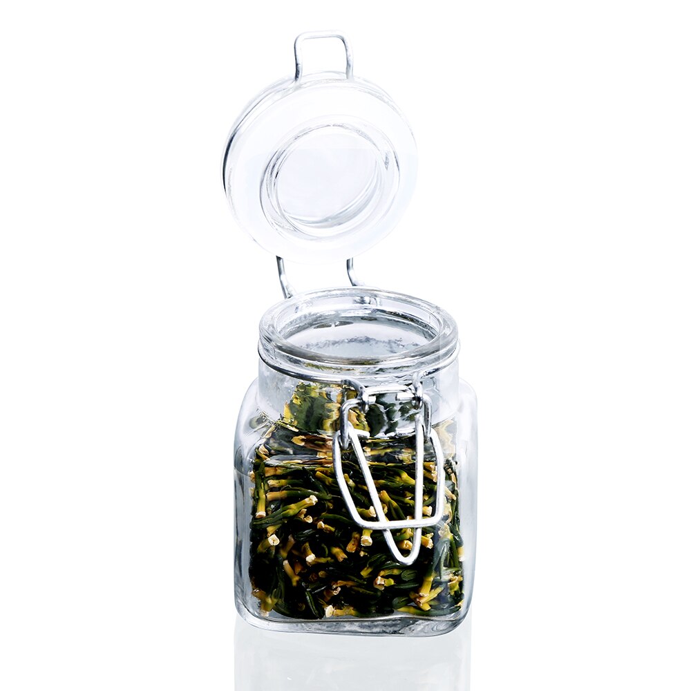 Tarros de cristal para boticario herméticos cuadrados de 6 uds. 9 Uds., frasco para especias con sal, pimientos, condimentos de azúcar, Ayuda de cocina, utensilios de cocina