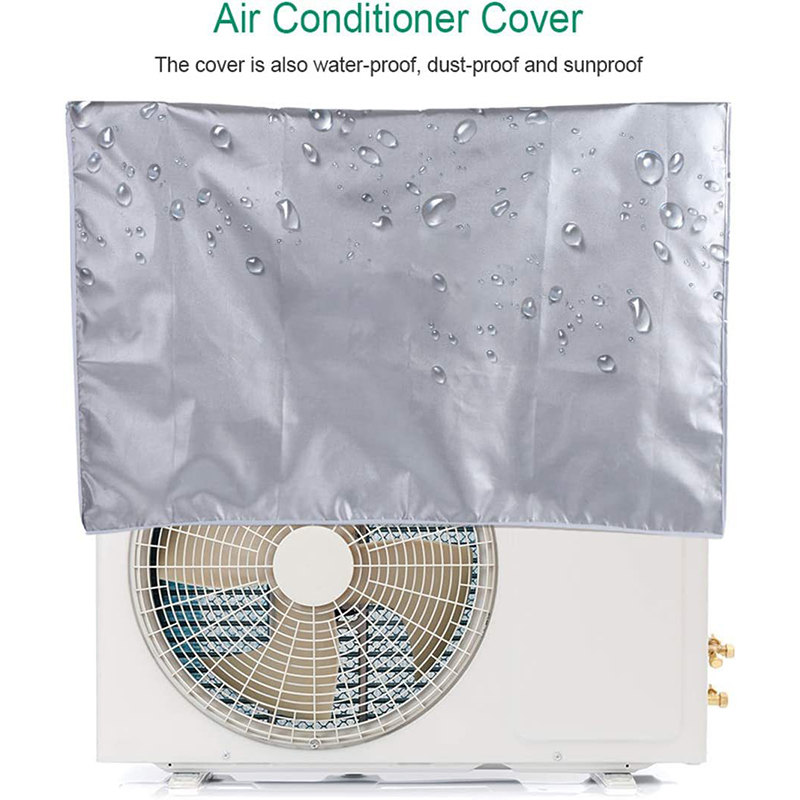 Air Conditioner Outer Cover Sunproof Rainproof Dustproof Outdoor Air Conditioning Cover Rainproof Anti Dust Snow Cleaning Bag