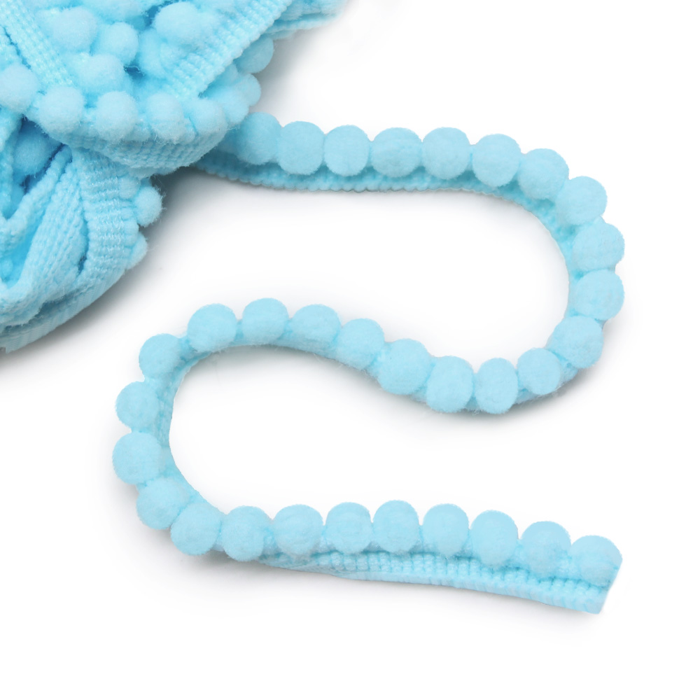 2 meter pompomkant boll pompom frans band sömnad spets virat tyg handgjorda hantverkstillbehör gör-det-själv: Antik zink