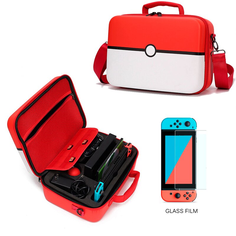 Hand Bag for Nintend Switch Travel Carrying Box Protective Case for Nintendo Switch NS Console Pokeball Game Accessories Storage: C 2 in 1