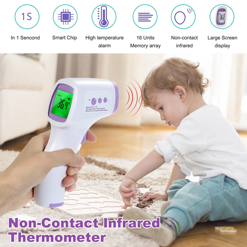 Professionele Digitale Non-Contact Infrarood Thermometer Temperatuur Meter Instrument Non-contact Ir Thermometer Termometro Digitale