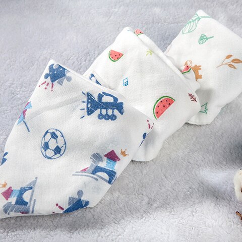 3 stücke 100% Organische Baumwolle Jungen Mädchen Burp Tücher Rülpsen Bandana Rennen Bandana Sabbern Lätzchen Kleinkind Schal Infant: Default Title