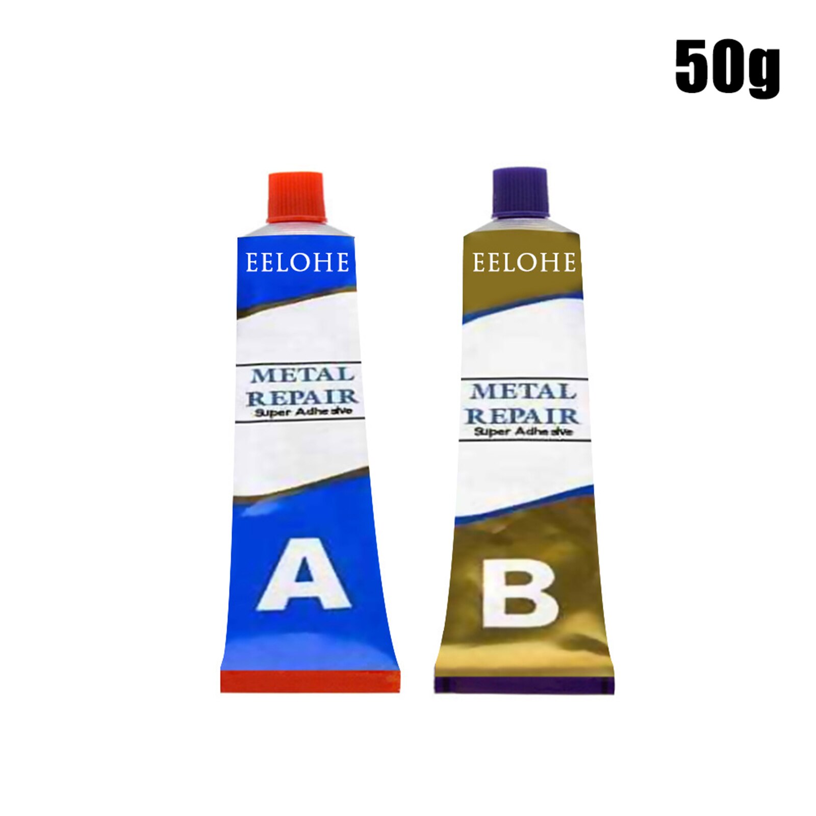 20/50/100g Industrial Heat Resistance Cold Weld Metal Repair Materials Paste for plumbing, concrete breaks TB: 50g