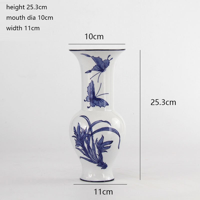 Ceramic Wall Decoration Wall Flower Arrangement Jingdezhen Ceramics Blue and White Porcelain Home Decorations