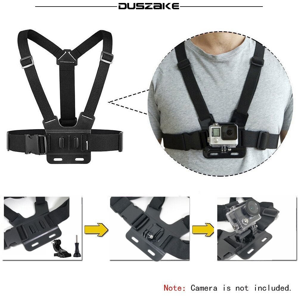 Soporte para cinturón de pecho para Gopro Hero 5, conjunto de accesorios, arnés de correa para la cabeza para Eken J, montaje para Go pro, Kit para Cámara de Acción