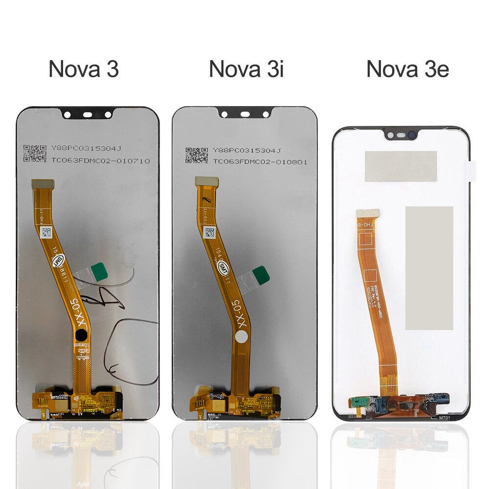 6.3 lcd lcd lcd para huawei nova3i nova3i nova3e display lcd painel da tela de toque digitador substituição para huawei nova3 tela lcd