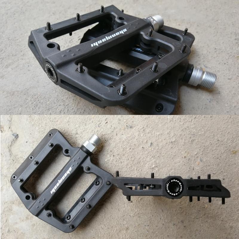 SHANMASHI DIVER Mountain Bike Pedals MTB Pedals BMX Bicycle Flat Pedals Nylon Multi-Colors Cycling Pedal Ultralight Parts