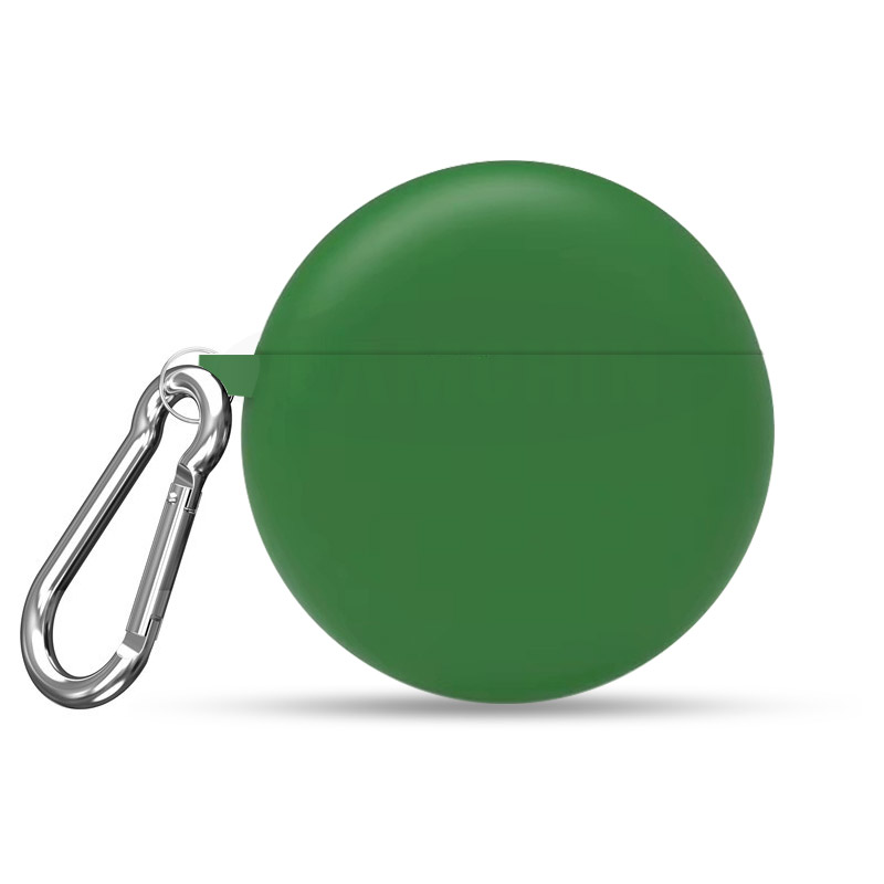Nouvelle étui pour freebud 3 Bluetooth étui pour écouteurs coque en silicone chocs couverture pour Huawei freebud 3 couverture boîte avec crochet: Green with hook