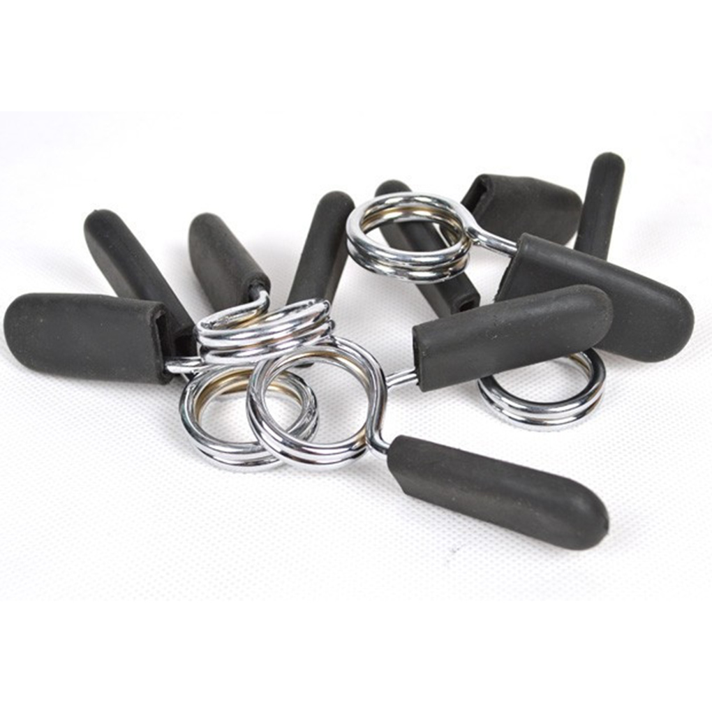 Abrazaderas de barra de mancuernas, Clips de 24mm-28mm, cierres de resorte de peso, bloqueo de barra de pesas para gimnasio, resorte de abrazadera