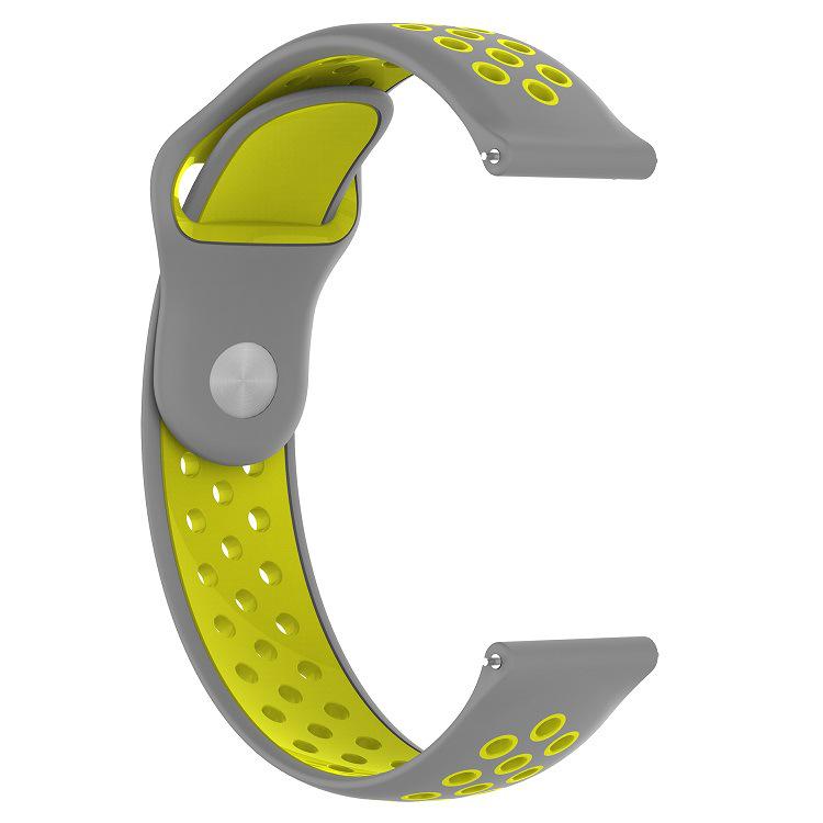Correa de silicona para Huami Amazfit bip/bip lite muñequera deporte Smart Watch accesorios para la serie Huami Amazfit bip 20mm: 11 gray yellow