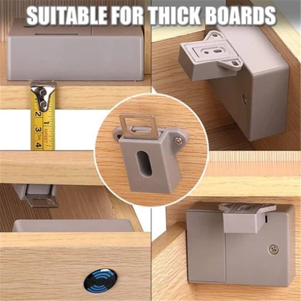 Cerradura oculta Invisible anti RFID con Sensor inteligente de apertura libre, armario guardarropa cajón del Gabinete zapatero, cerradura electrónica para puerta # N