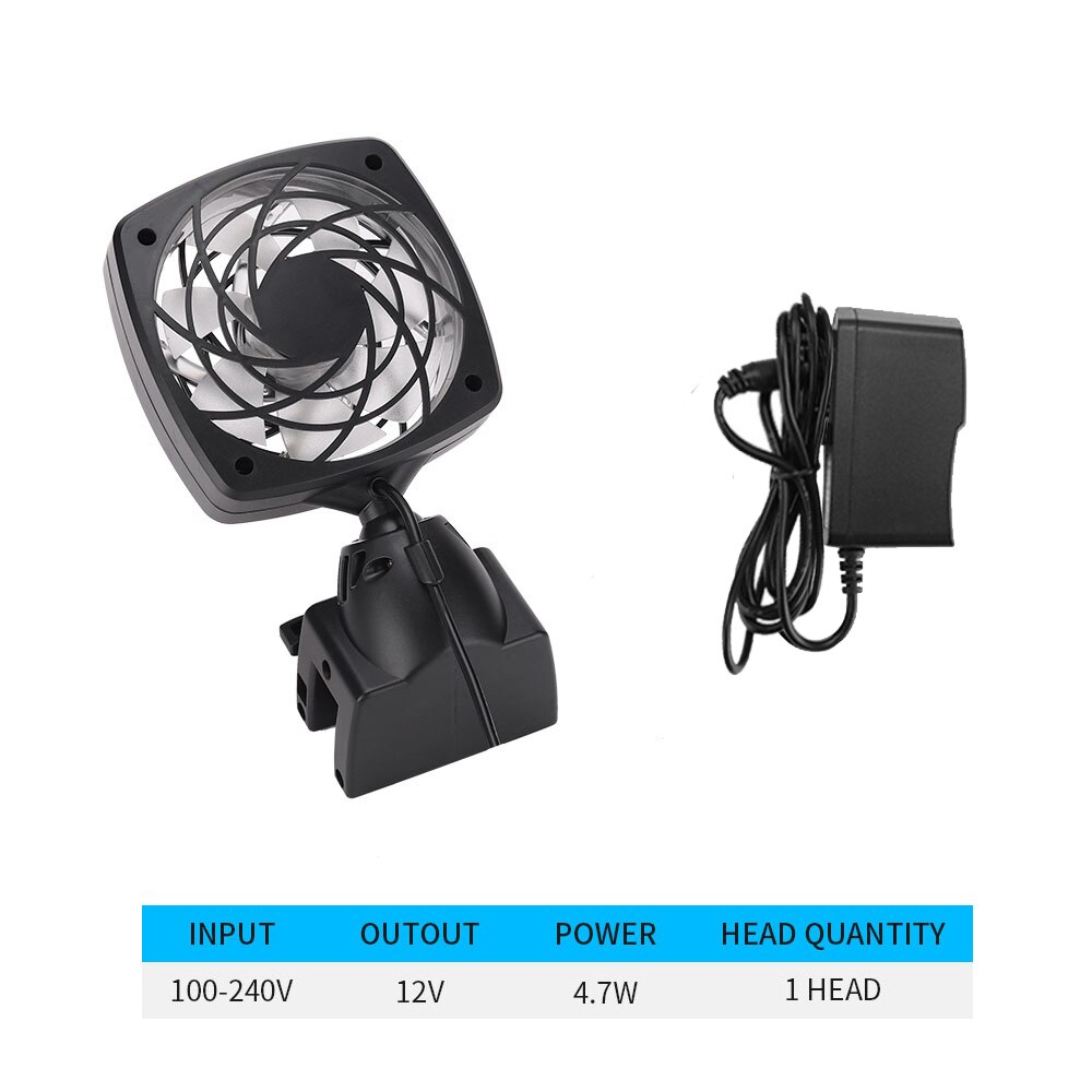 Aquarium Fan Fish Tank Chiller Cooling Fan System for Salt Fresh Water Aquarium Temperature Control Cooling Aquarium Accessories