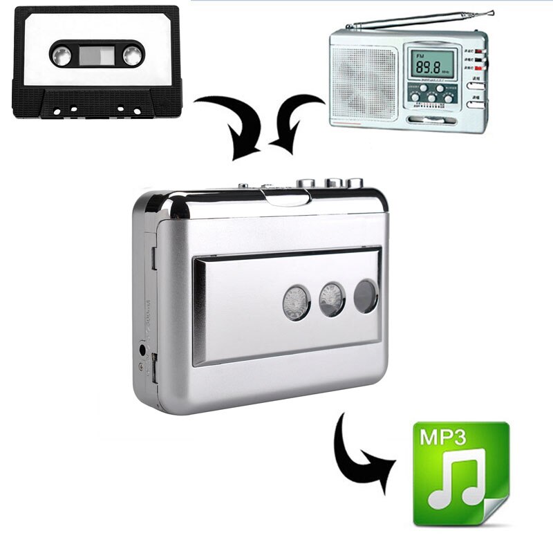 Echte Originele Ezcap Lp/Vinyl Tape Naar Pc Record Dual Hybrid Usb Cassette MP3 Converter Audio Capture Walkman muziekspeler