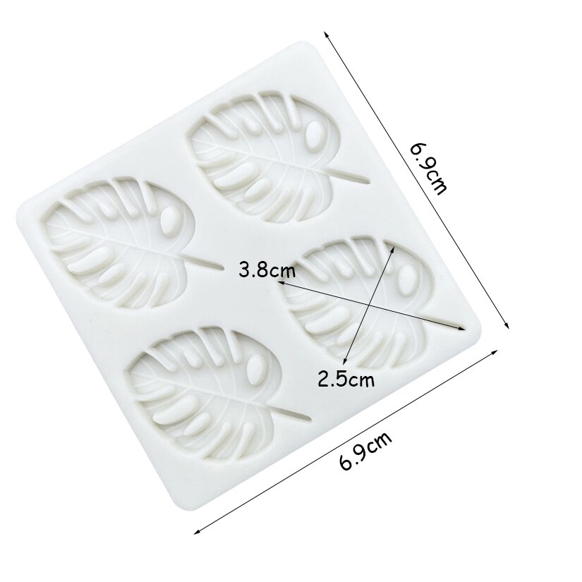 Monstera Deliciosa feuille Silicone Sugarcraft moule résine outils Cupcake cuisson moule Fondant gâteau décoration outils
