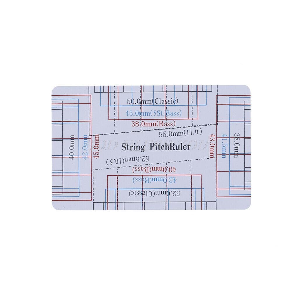 Guitar Bass String Pitch Ruler Gauge String Action Measuring Guitar Luthier Tool