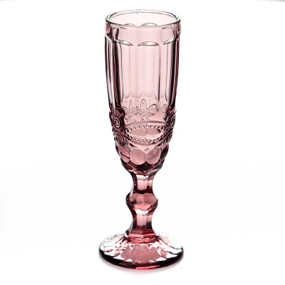 Farbige Gravur Glas Tasse Pint Glas Wein Champagner Flözehn Coupés Klassische Linderung Tasse Hohe Stehen Keine Blei: A