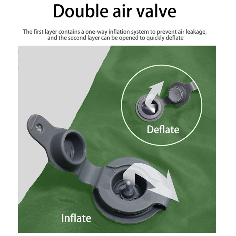 Outdoor Sleeping Pad camping tent Air Mat for Travel Backpacking Hiking Double Inflatable Mattress with Built-in Pillow Pump