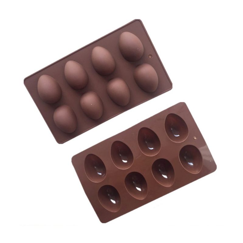 8 påskeæg form kage sæbe form silikone form chokolade dekoration bagning dekoration værktøjer