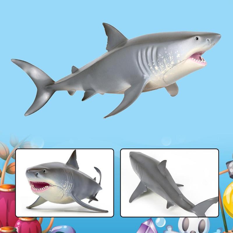 Børns simulering havliv stor hvid haj megalodon legetøj haj haj model hammerhead  v2 i 3