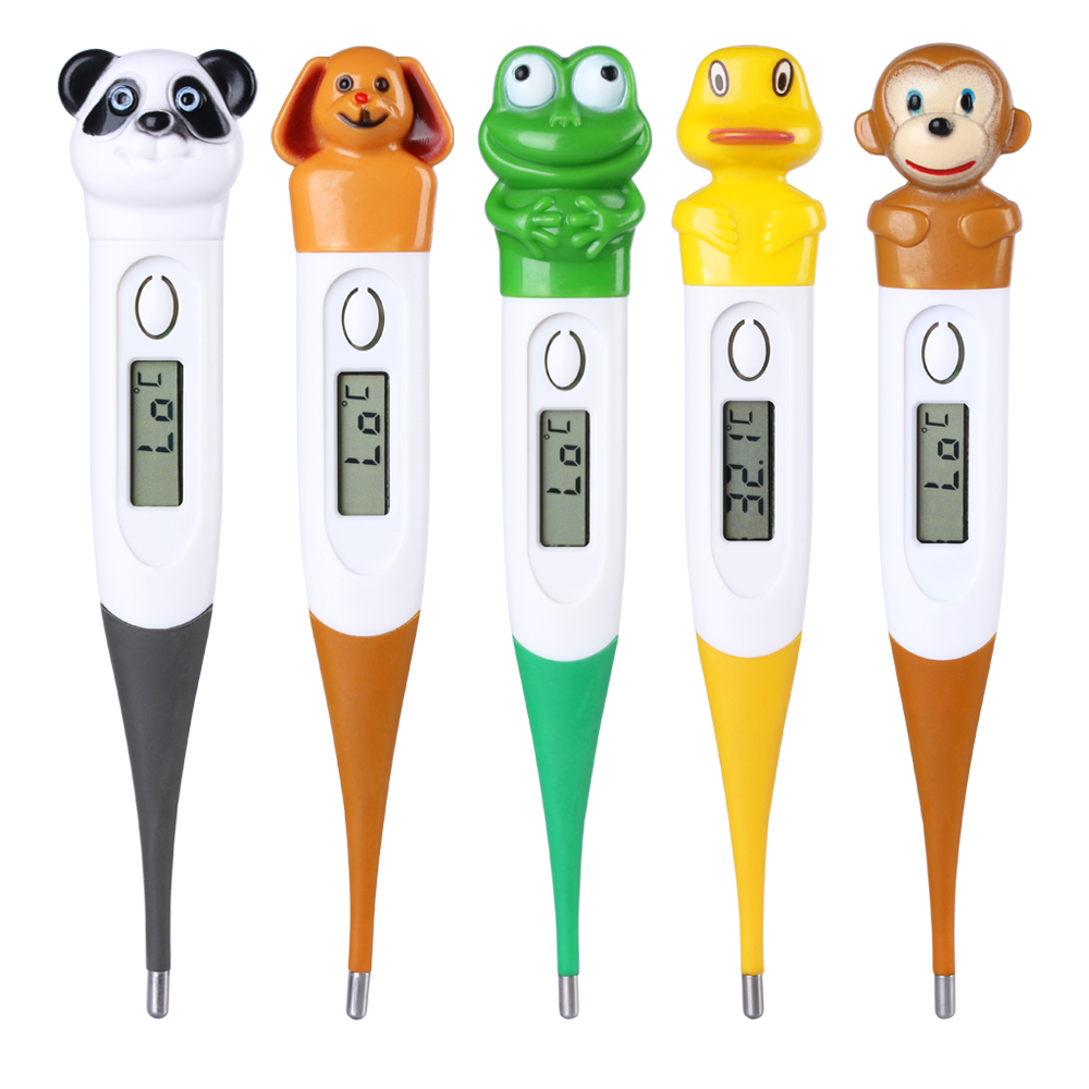 Cute Soft Touch Infant Waterproof Thermometer Children Kids Cartoon Thermometer Baby Care Product