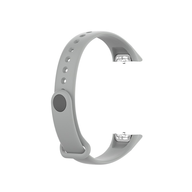 Silicone Sport Watch Band Strap Wrist Band Strap For Samsung Galaxy Fit SM-R370 Smart Bracelet Watch Strap Accessories: gray