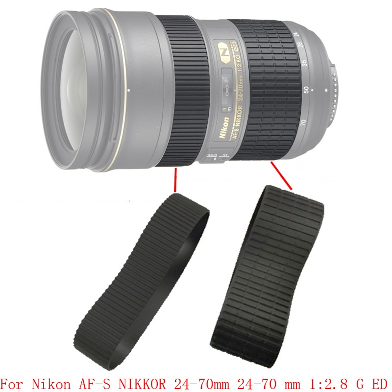 Lens Echt Zoom + Focus Grip Rubber Ring Voor Nikon AF-S Nikkor 24-70 Mm 24-70 Mm 1:2. 8 G Ed Reparatie Deel