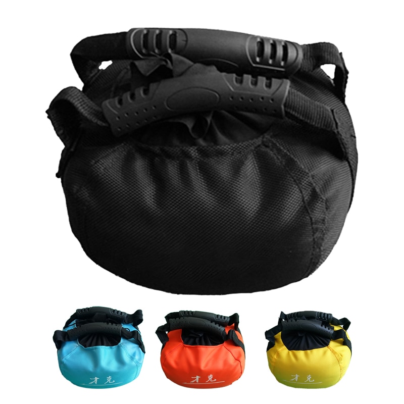 Justerbar kettlebell sandpose bærbar heavy duty træning sandpose vægtløftning håndvægt til hjemmet gym fitness kropsbygning