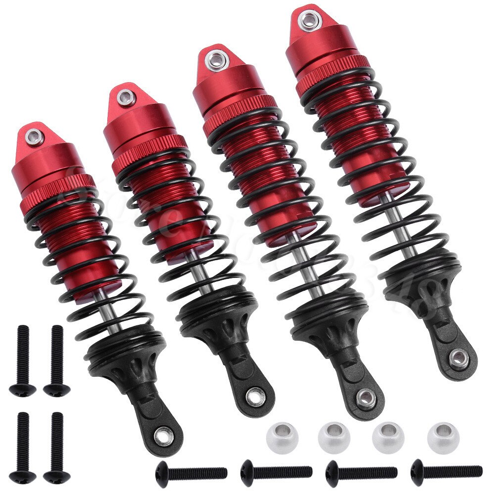 RC Car Shock Absorbers - Metal - for Traxxas Slash 4x4 2WD - Upgrade Parts: Red 2839