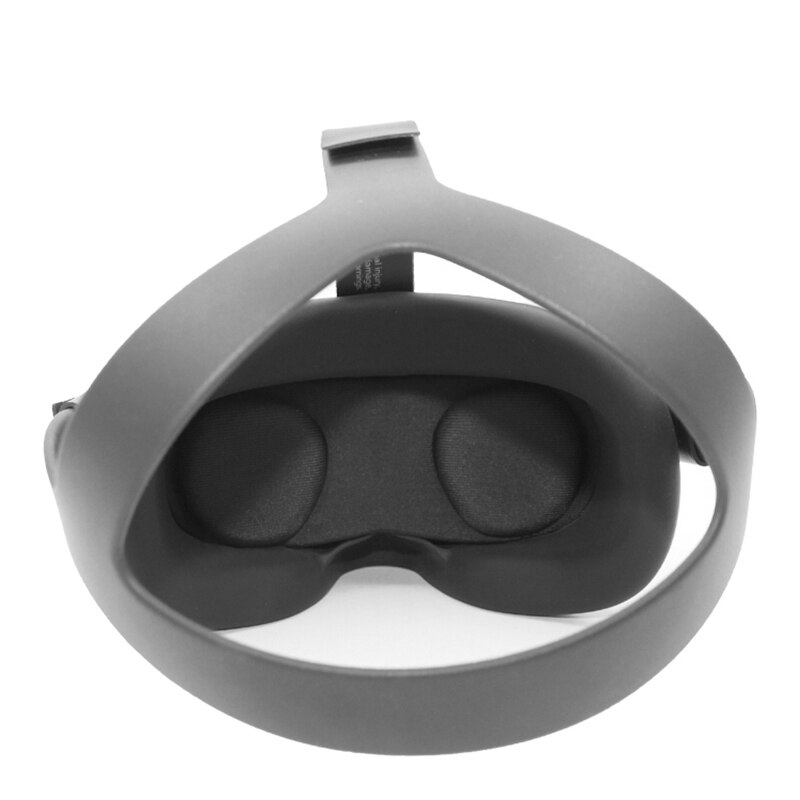 VR Face Silicone Mask Pad with VR Lens Protector Cover for Oculus Quest Face Cushion Cover Sweat Proof Light Proof