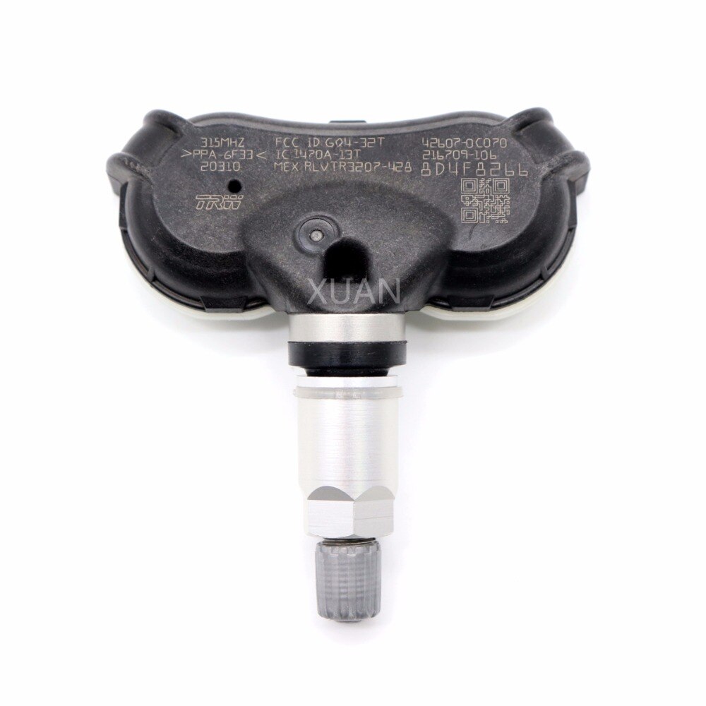 XUAN 1 PCS Bandenspanning Monitor Sensor TPMS 42607-0C070 Voor Toyota Sequoia Tundra Sienna 315 MHZ 426070C080