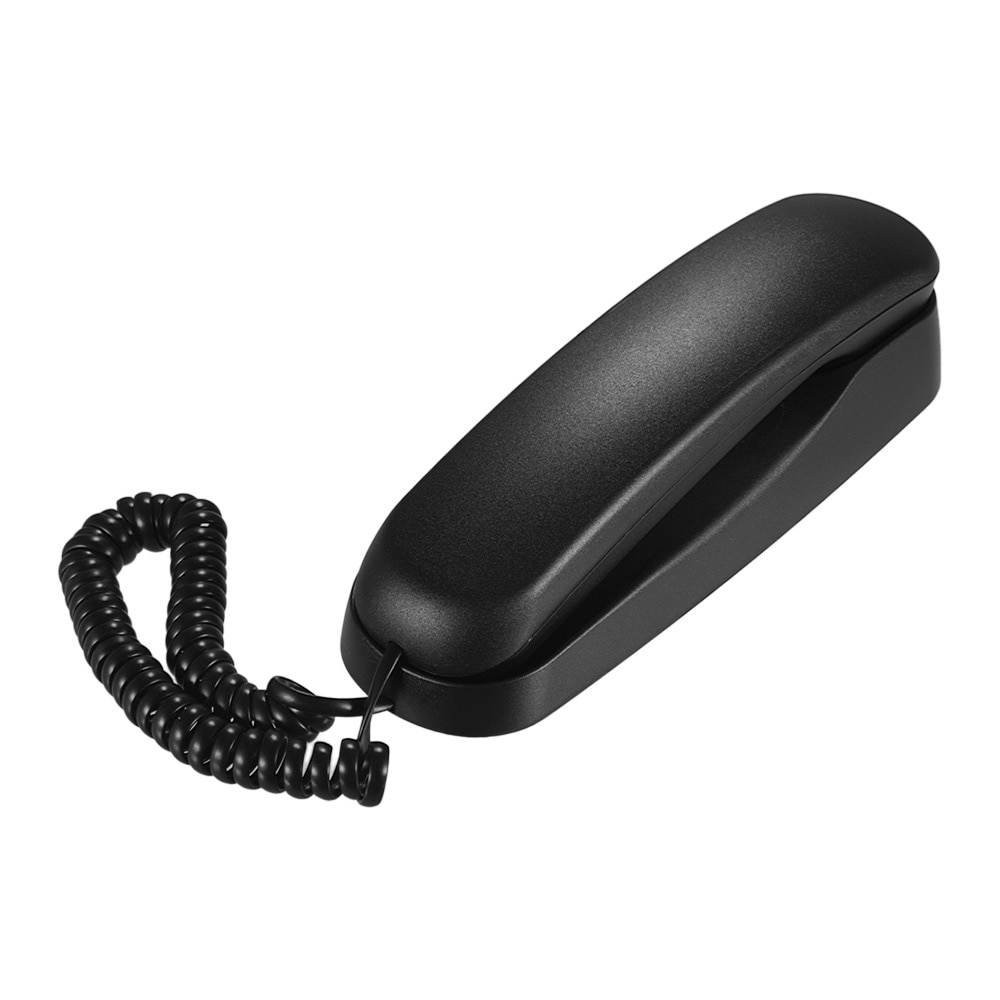 Mini vaste telefoon met snoer voor op het bureau, wandmontage, ondersteunt dempen/pauzeren/vasthouden/resetten/flashen/opnieuw kiezen functies