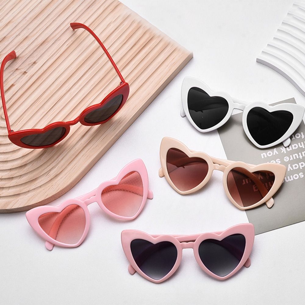 Retro-Herz effekt brille Lichteffekt Herzförmige Farbtöne Rosa Sonnenbrille für Fotoshootings, Nacht ansichten und Fotografie Requisiten