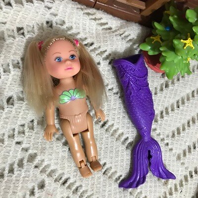 Kleine Zeemeermin Kleine Kelly Kerry Pop Meisje Speelgoed 18Cm Vervanging Beweegbare Pop