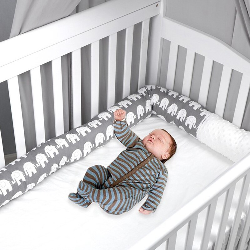 Łóżeczko dziecięce słoń długa poduszka noworodka kołyska ochronne podkładki poduszka dla niemowląt ogrodzenie zdejmowany zderzak wystrój łóżka dla dzieci: Default Title
