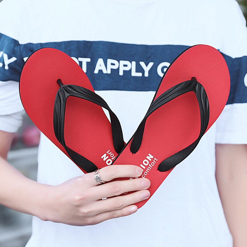 JIEMIAO Summer Sandals Men Slippers Home Shoes Casual Female Slides Flip Flop for Size Flat Outdoor