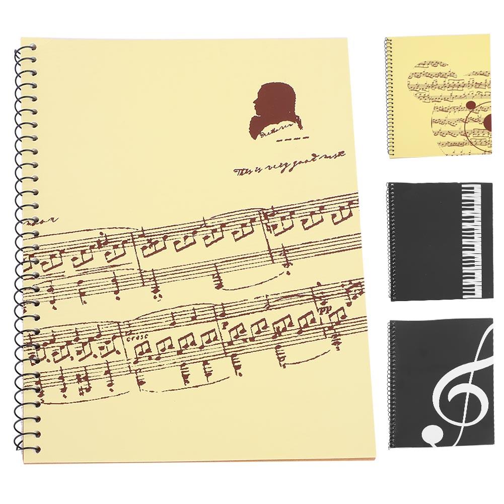 50 Pages Musical Notation Stave Notebook Music Manuscript Writing Paper Piano Exercise Book Staff Song Writing Note Book