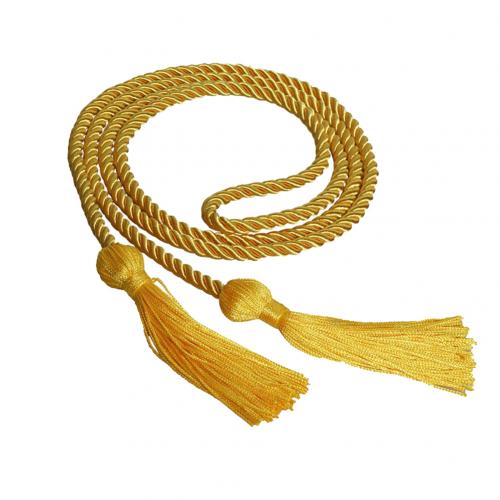 1 pièces couleur unie Graduation cordons avec gland Polyester fil honneur cordon pour les étudiants de fin d'études: Golden