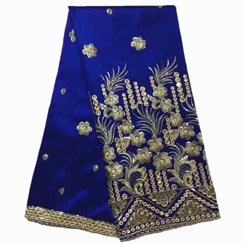 African George Wrapper Blue George Lace Fabric African George Fabric for Dress 5 yards/lot: LX100530G1
