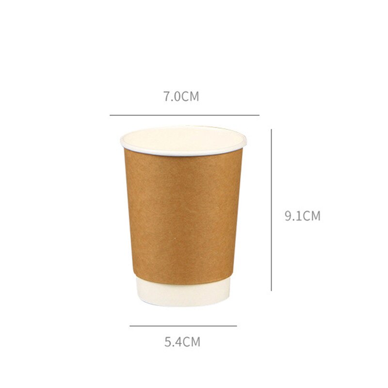 50 Stuks 280 Ml Wegwerp Papier Cup Home Office Drinken Houder Anti-Brandwonden Koffie Water Cups