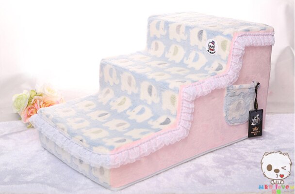 Pet Small Dog Sofa Pet Dog Cushion Teddy Stair Step Removable Wash Up The Bed Ladder Four-layer Dog Ladder Pet Stair Steps