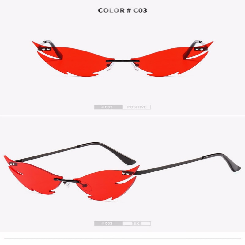 nuevas gafas de conducción mujer hombre sin marco forma de pez tiburón gafas de sol pequeñas creatividad tiburón forma gafas