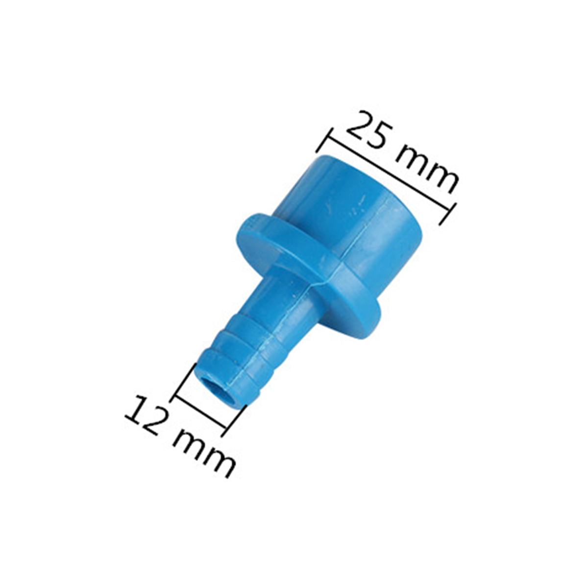 Upvc slange pagodeforbindelse udvendig diameter 25mm to 12/16/20mm med modhager reducerende samling kunstvanding akvarium dræningssystem kobling: Bronzegul