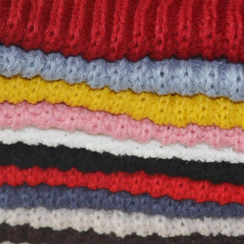 YSDNCHI Winter Ring Knitting Unisex Wool Neck Warmer Winter Scarves Women Pure Color Collar Keep Warm Elasticity Scarf