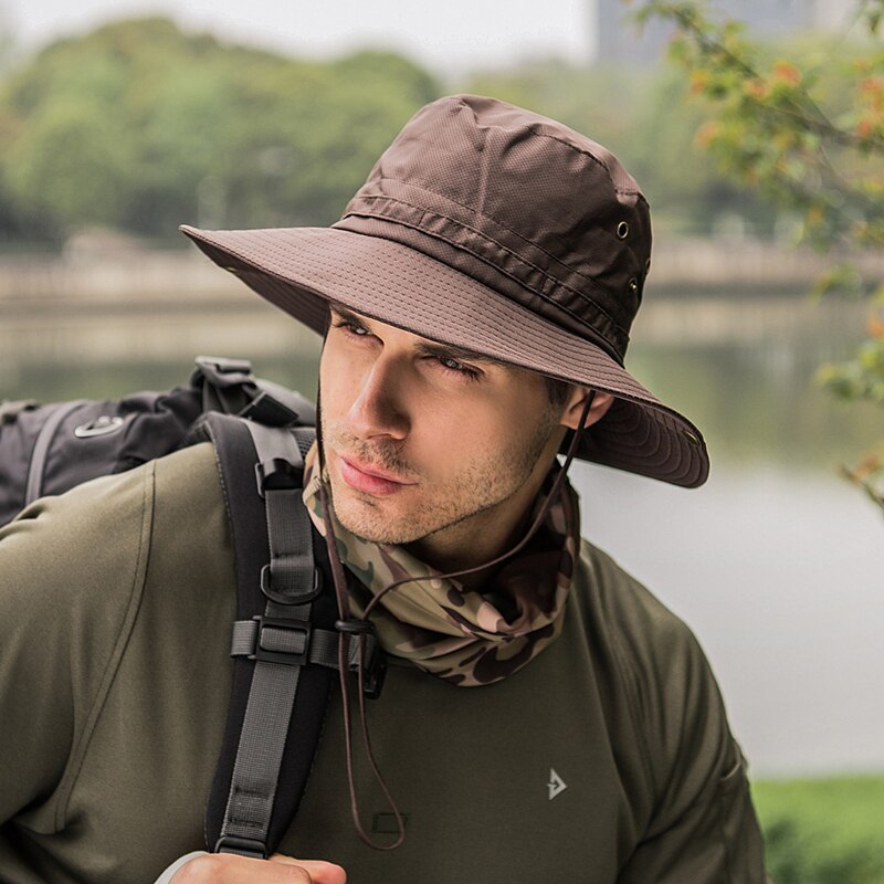 Upf 50+  letvægts solhat kvinder mænd mesh bucket hat sommer fiskeri vandrehue uv beskyttelse flap åndbar strand hat udendørs