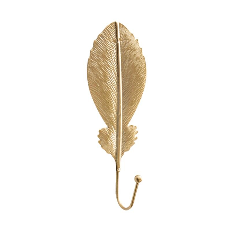 nordycki luksus haczyk w kształcie liścia torebka wieszak na kurtki wieszak na klucze ozdoba robić powieszenia na ścianie: A
