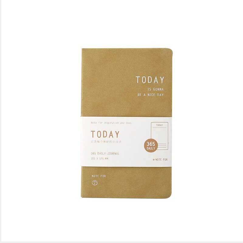 365 Days Notebook Agendas Diary Monthly Weekly study Planner Organizer Paper Note HandBook and Journals DIY book: Brown