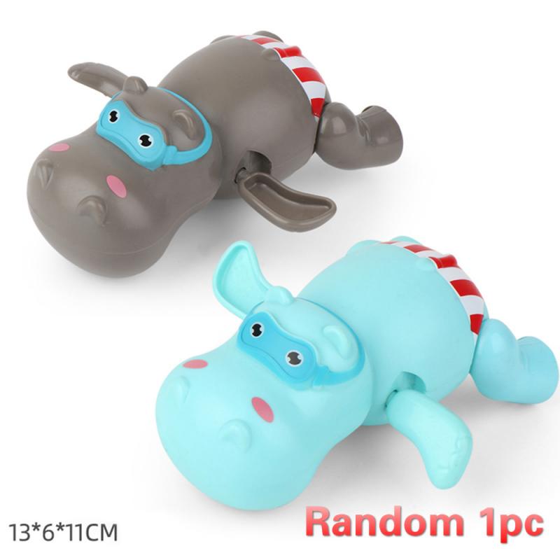 Leuke Bad Speelgoed Cartoon Dier Badkamer Spelen Water Pinguïn Hippo Kip Klassieke Baby Water Speelgoed Wond-Up Keten Clockwork: 05