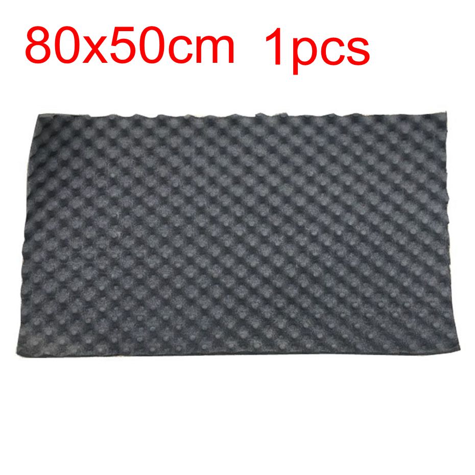 80cmx50 Studio Geluid Akoestische Absorptie Auto Heatproof Golf Schuim Deadener Auto Deur Geluiddichte Katoen Isolatie: 1pcs