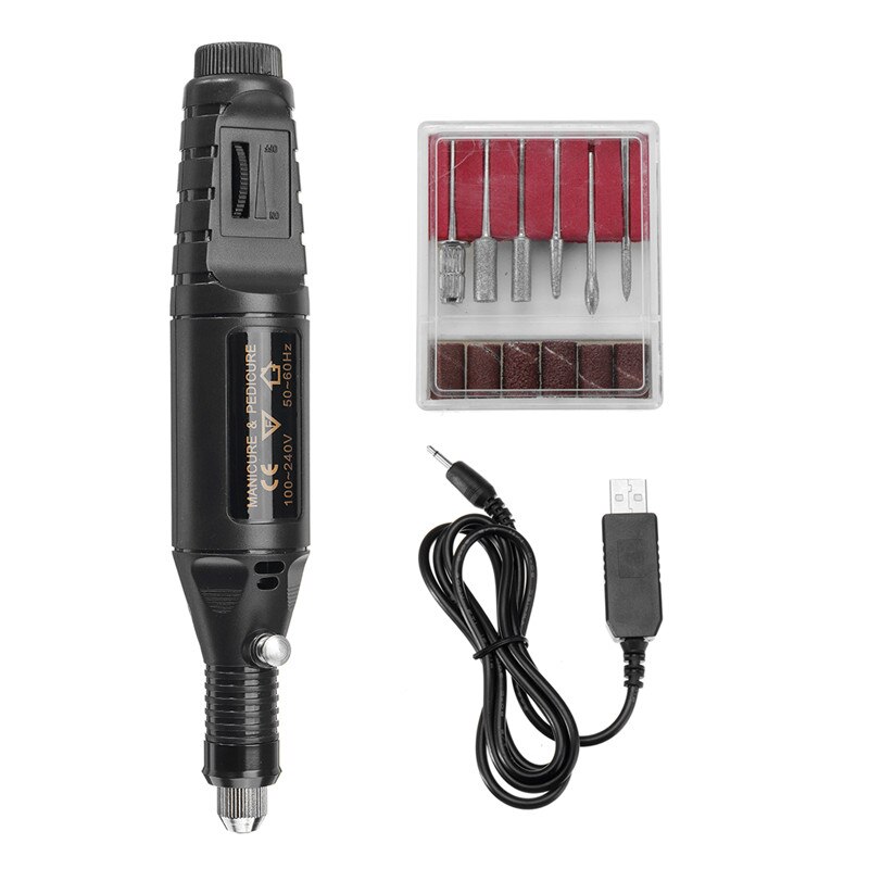 AC 100-240V Portable Electric Grinder Engraving Mill Pen Grinding Milling Rotary Drill Tool 20000rpm Light Weight 155x27mm: Electric Mill Pen