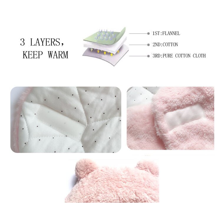 Super Zachte Baby Slaapzak Inbakeren Fleece Pasgeboren Ontvangen Deken Pluizige Warme Zuigelingsjongen Meisje Slapen Nursery Wrap Inbakeren